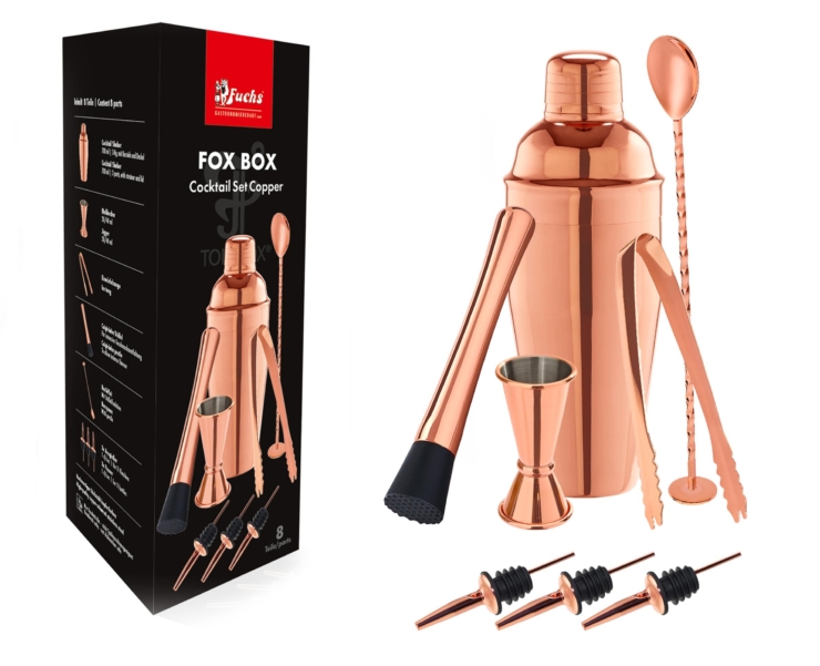 Zestaw barmański, 6 częściowy, Copper